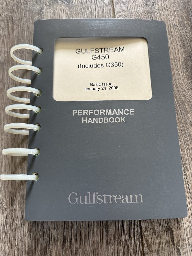 Gulfstream G450 (includes G350) Performance Handbook