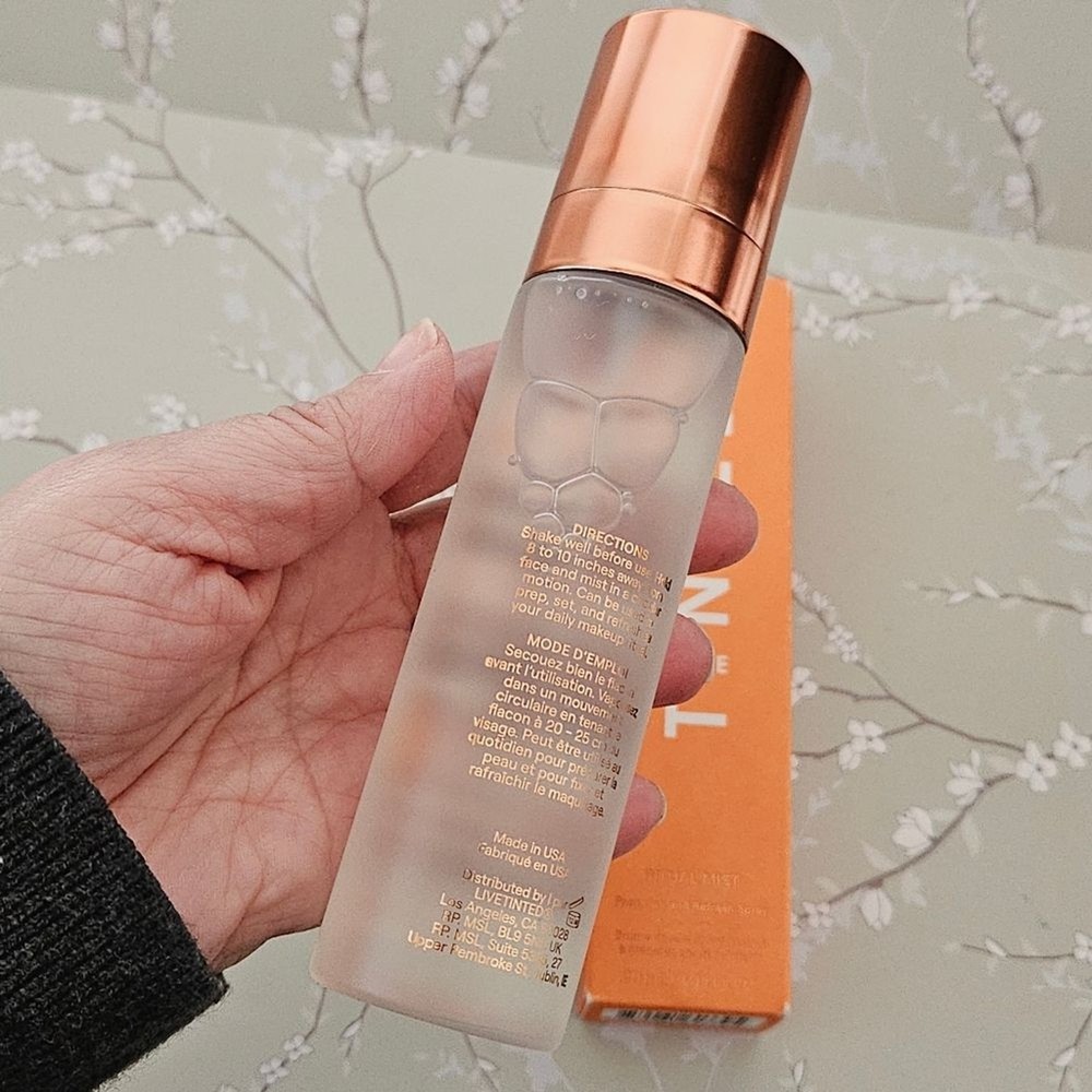 Live Tinted Ritual Mist Setting Spray New