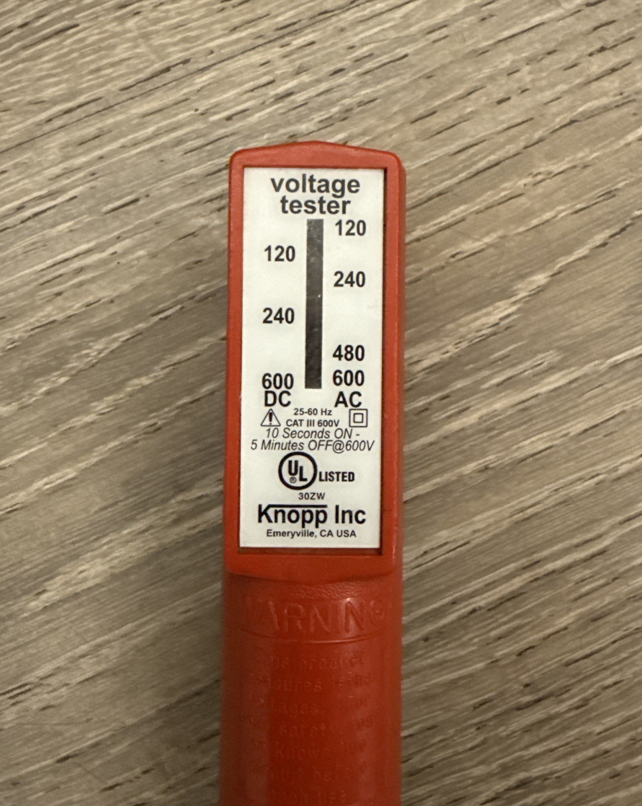 Knopp K60 Voltage Tester 120V-600V AC DC
