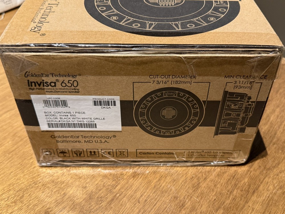 GoldenEar Invisa 650 6.5" In-Ceiling Speaker (Each)