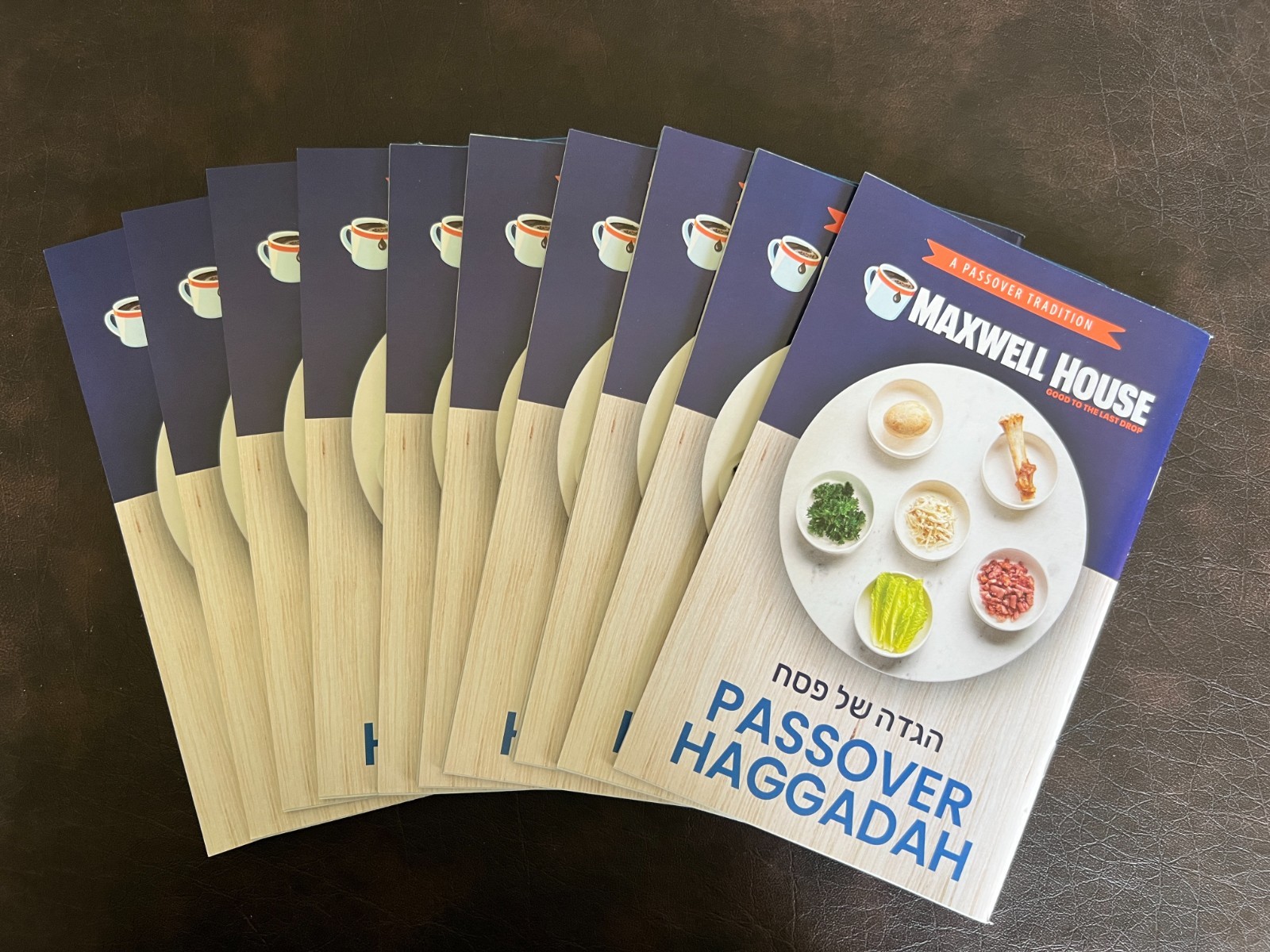 Lot of 10 Maxwell House Passover Seder Haggadahs 2025 Paperback Books *NEW*