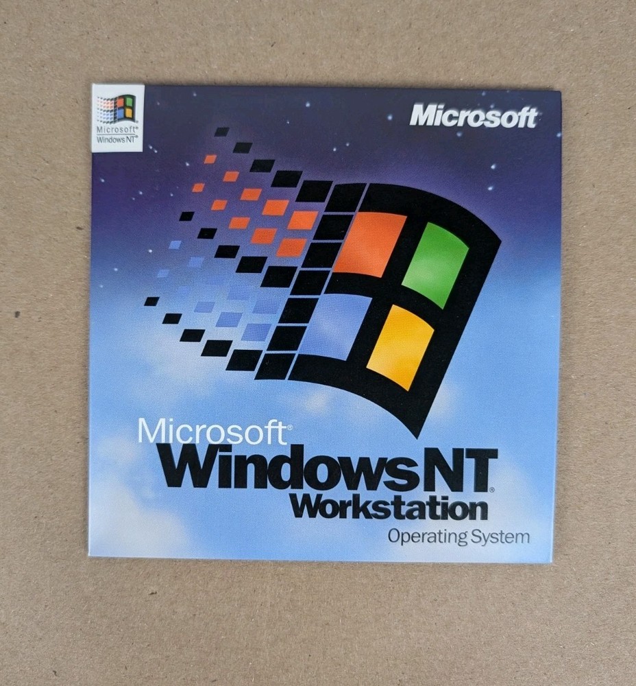 Microsoft Windows NT 4.0 Workstation Operating System CD OS 1998