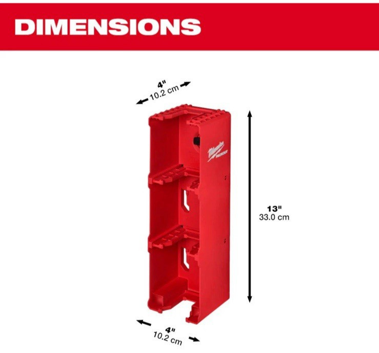 Milwaukee 48-22-8339 M18 Durable Versatile Battery Holder Storage System