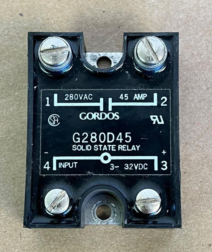 GORDOS G280D45 SOLID STATE RELAY, 280VAC 3-32VDC