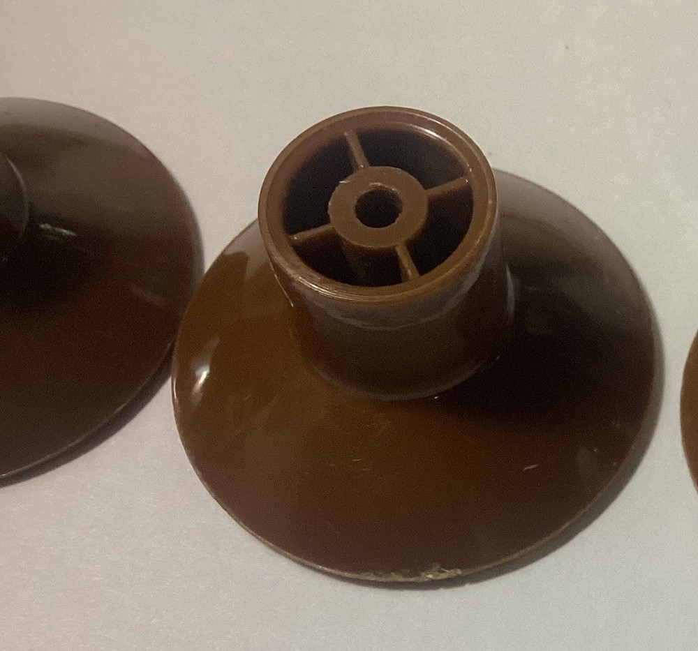 Bakelite Celluloid Brown Textured Art Deco Drawer Pulls Knobs Set of 4