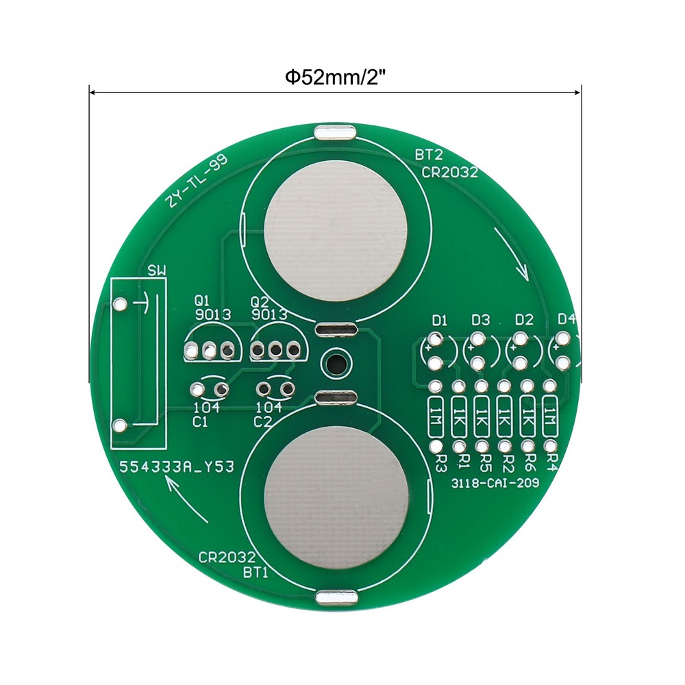 Soldering Practice Board, 4 Set Electronics PCB Board DIY LED Rotary Gyroscope