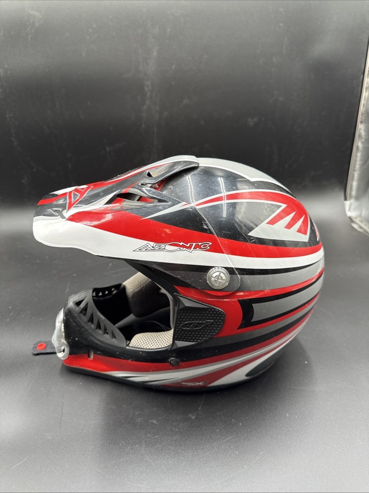Azonic AZX Helmet Large Red/black/white