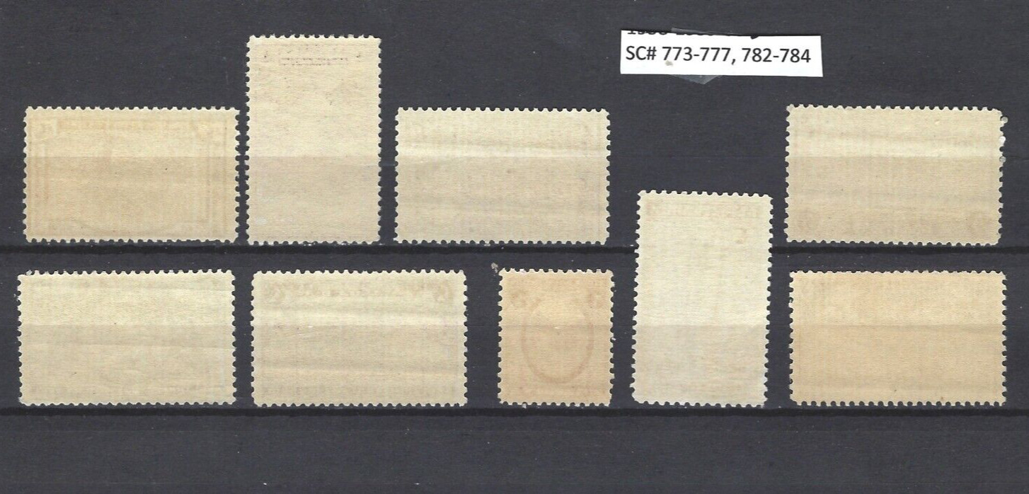 1935–36 US Stamp Set #772-77, 782-84 MINT NH Commemoratives + FREE SHIPPING