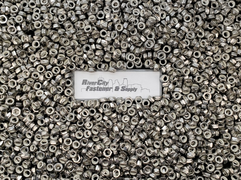 (5) 3/8-24 Stainless Nylon Insert Lock Nut Thin Jam Half thick NTE 3/8x24