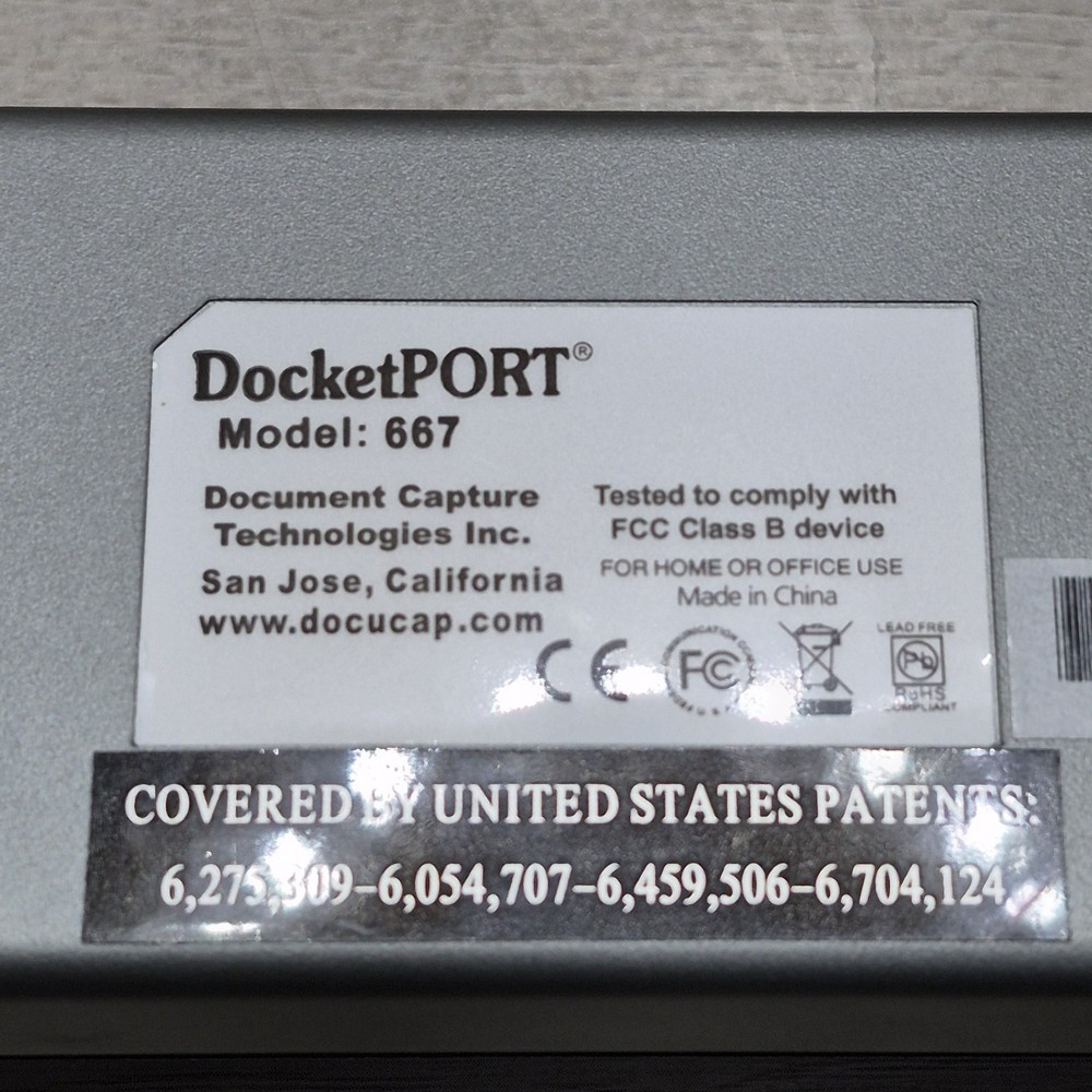 DocketPORT 667 Simplex Card Scanner Compact One Touch Scan