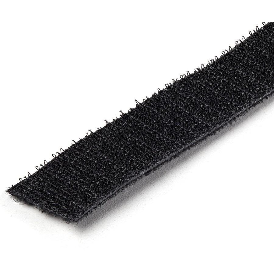 StarTech HKLP25 25 ft Hook-and-Loop Cable Tie Black Cut-to-Size