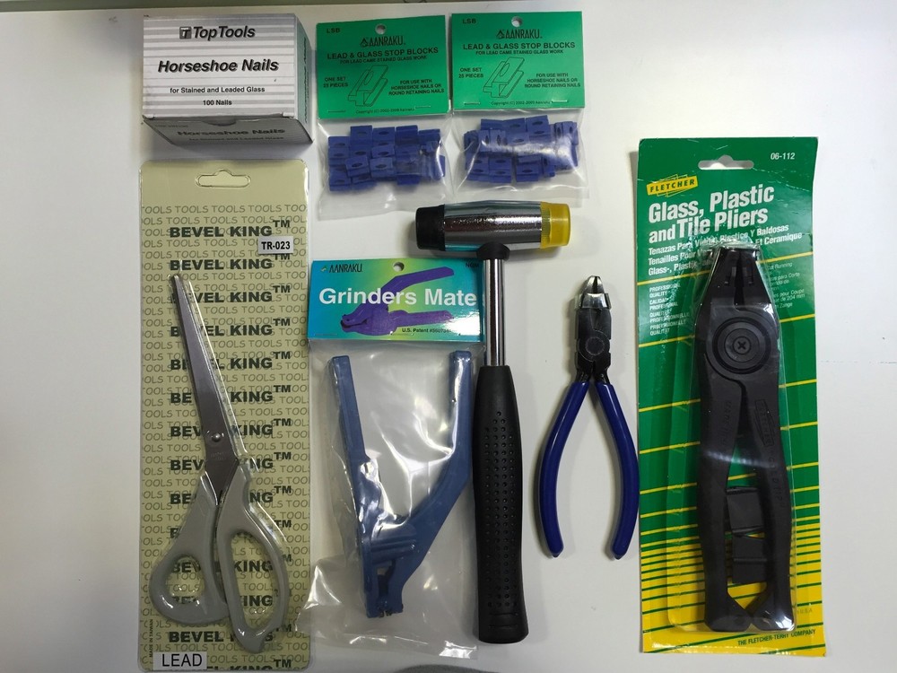 Stained Glass Supplies Tools (7 Items)