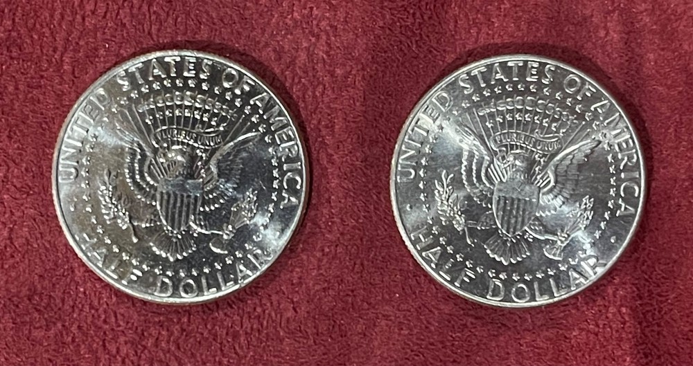 2002 P & D Kennedy Half Dollar 2 Coin Set
