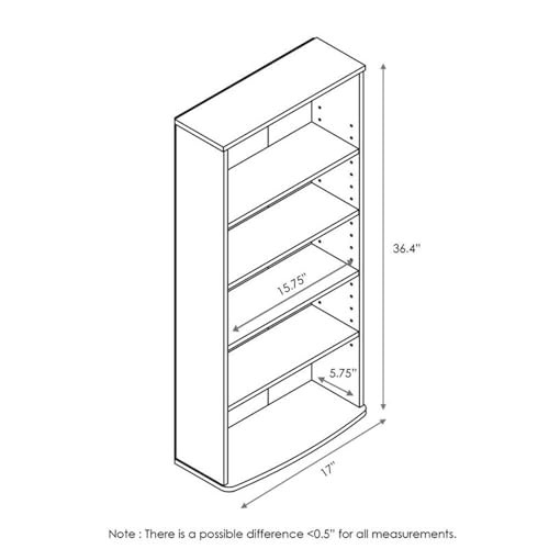 Jaya 4-Tier Multimedia Storage Tower, Espresso