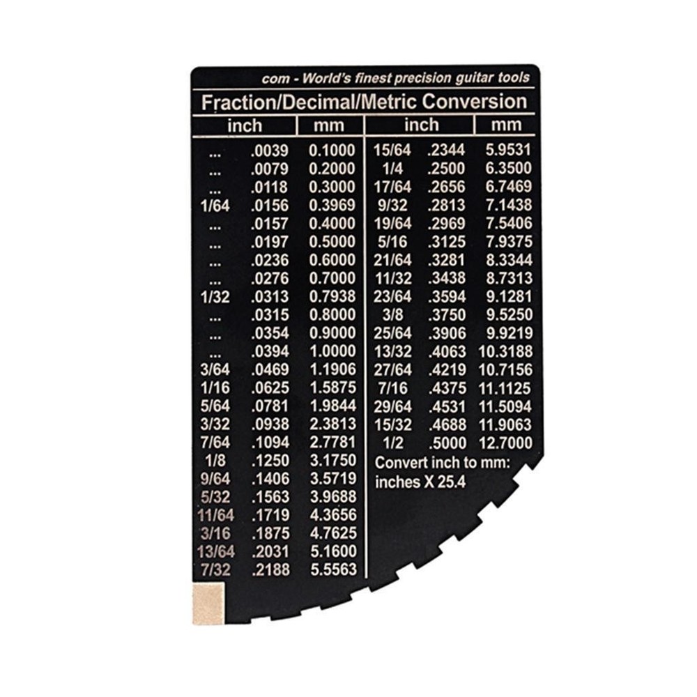 Stainless Action Ruler Guitar Setup Gauge Luthier Measuring