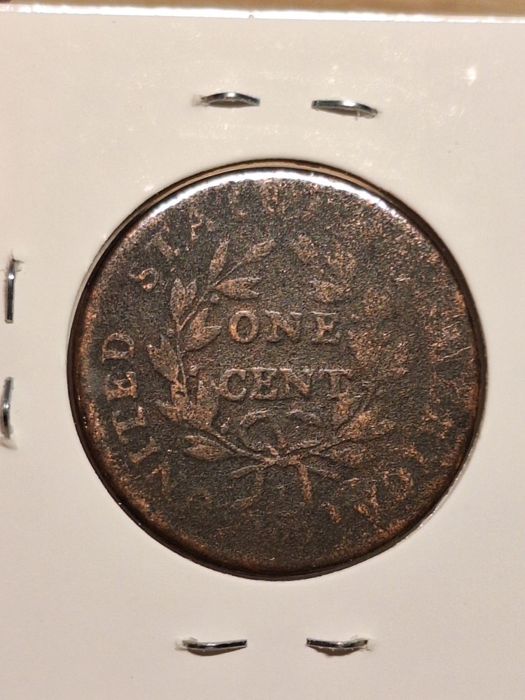 17(??) Possibly 1798? Draped Bust Large Cent Lightly Pitted Decent Details Worn