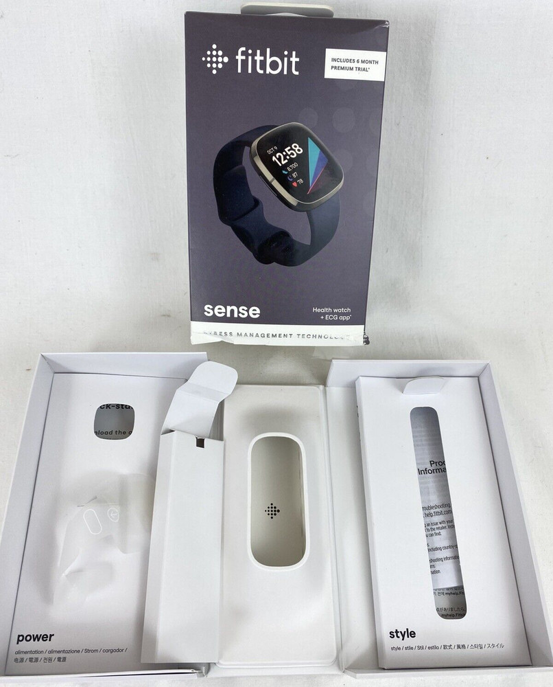 Fitbit Sense BOX & INSERTS, PRODUCT INFORMATION, & QUICK START GUIDE