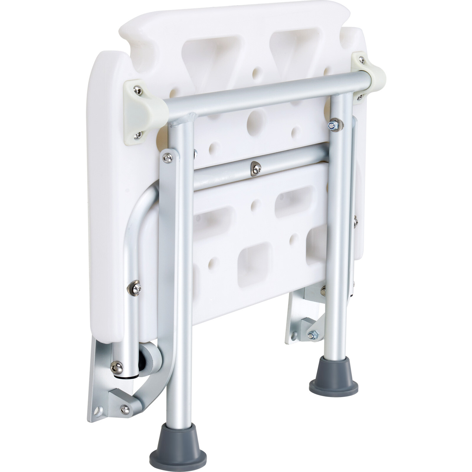 Vevor Fold Down Shower Seat Folding Bench Wall Mount 500lbs Handicapped Chair