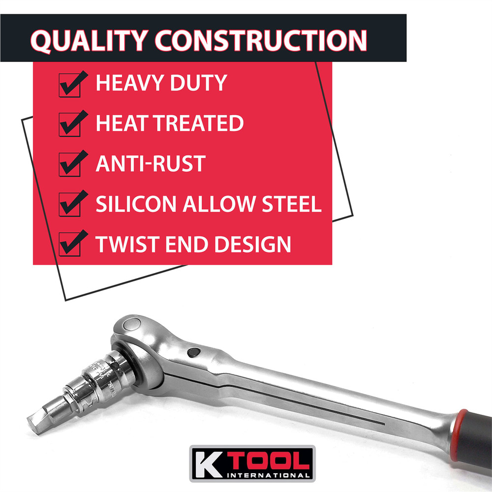 K-Tool BTK42-11HS Damaged Hex Screw Extractor Set 11PCS