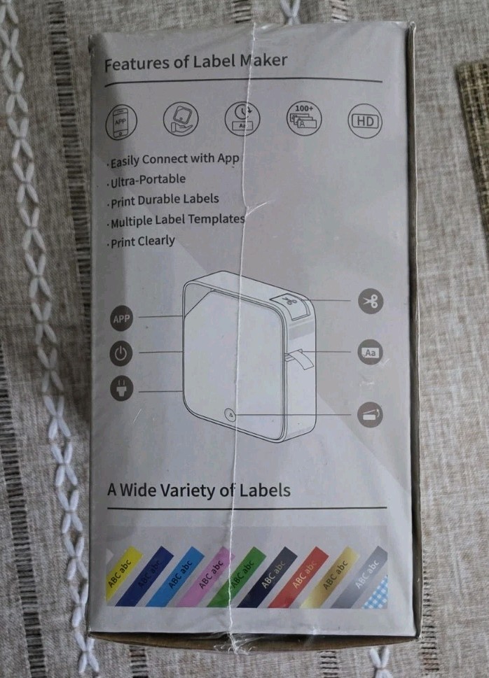 Bluetooth Label Maker, Vixic D1600 Rechargeable Label Printer, Portable