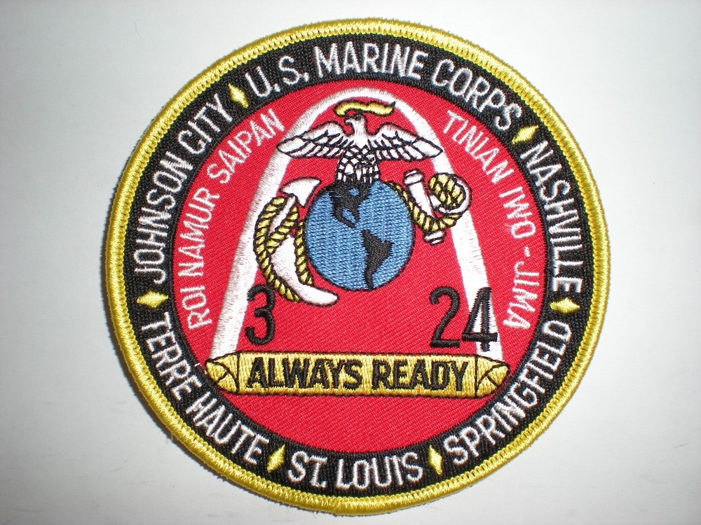 USMC 3RD BATTALION, 24TH MARINES COLOR PATCH