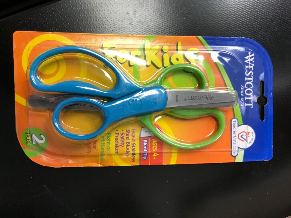 Westcott 2 Pack Scissors For Kids NEW