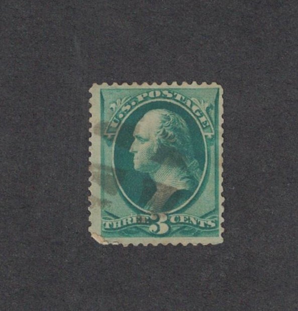 Scott 158 - Washington 3 Cent. Single. Used.     #02 158f