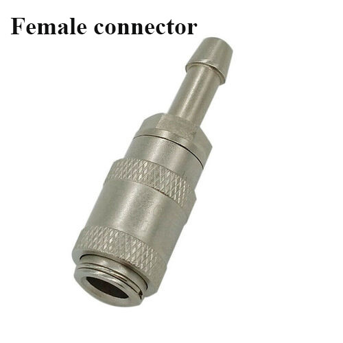Metal NIBP Cuff Connector Blood Pressure Hose Quick Male+Female Bayonet socket