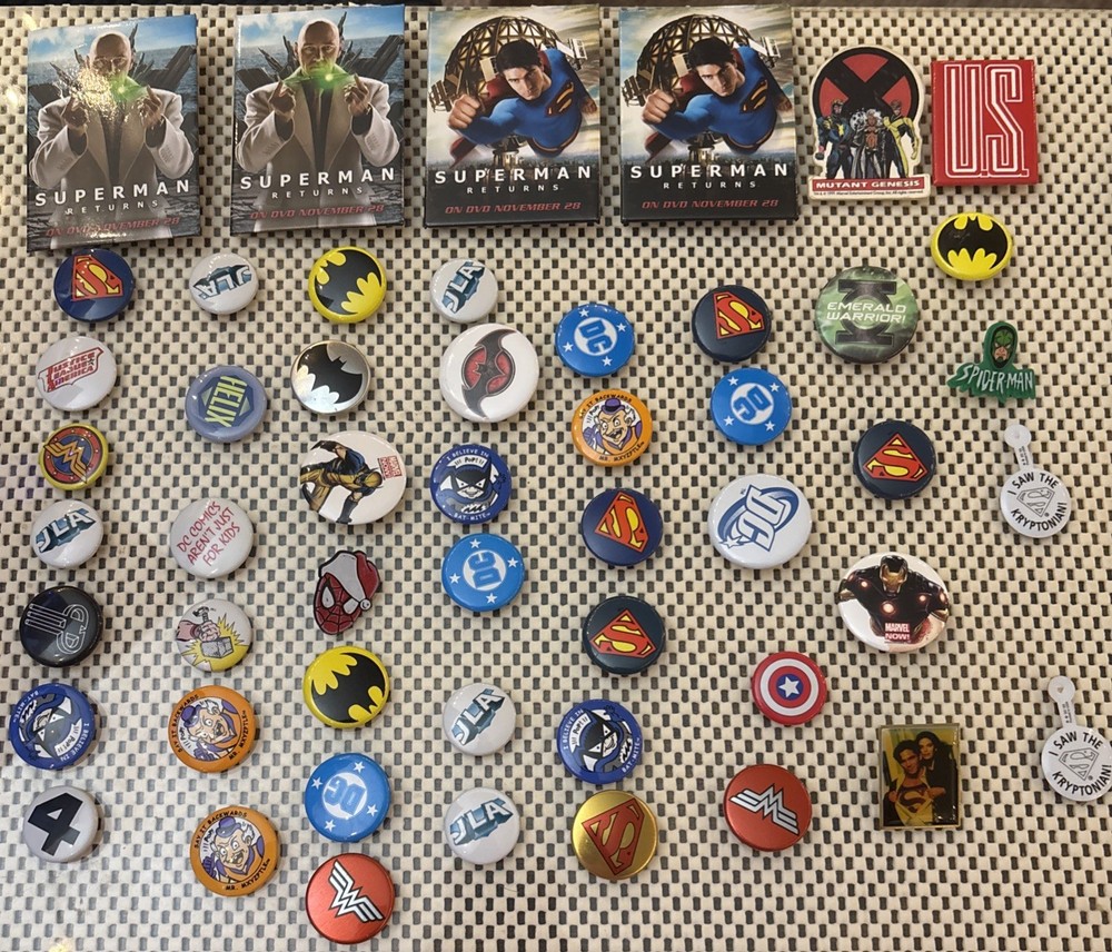 Comic Book Pins -Marvel & DC-