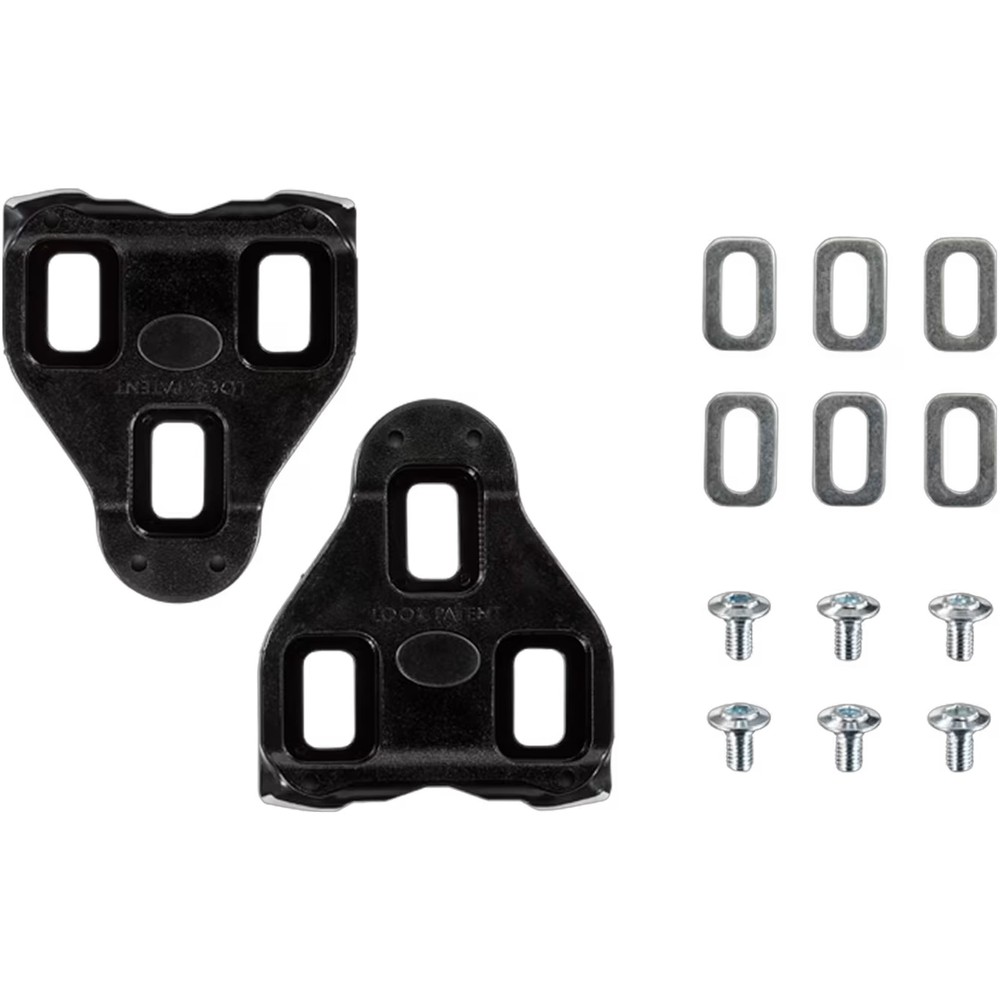 LOOK Delta Cleats Black 0 Degree Float 3-Bolt w/ Hardware