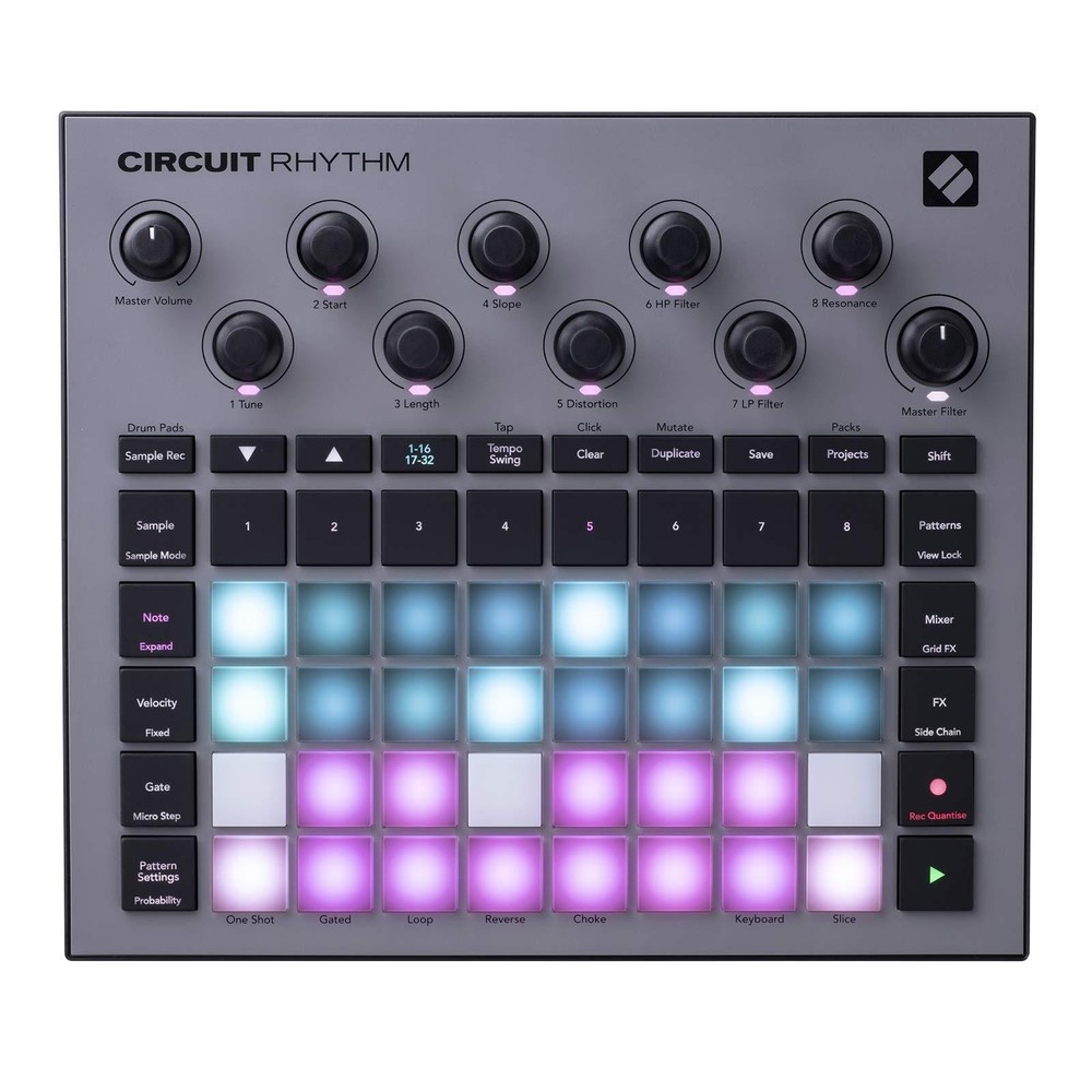 Novation Circuit Rhythm Beatmaking Sampler Groovebox Drum Machine Sequencer