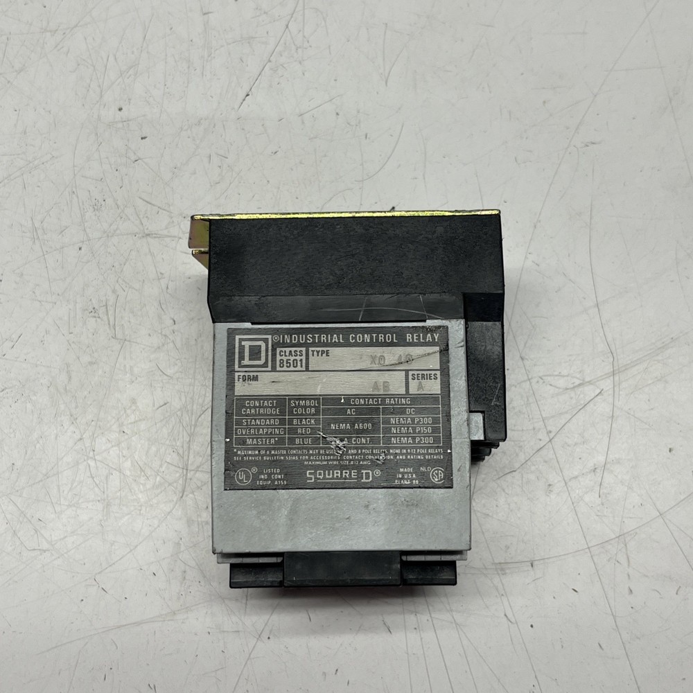 SQUARE D Square D Control Relay Class 8501 Type X0 80 Series A