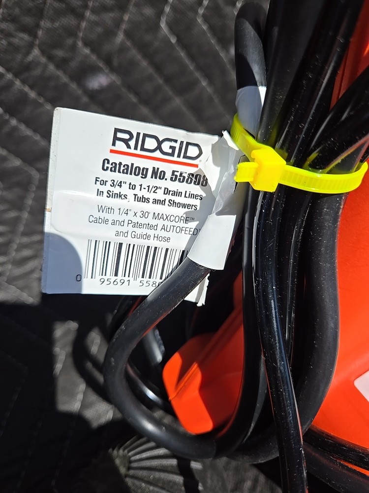 RIDGID PowerClear Drain Cleaning Machine - Red/Black