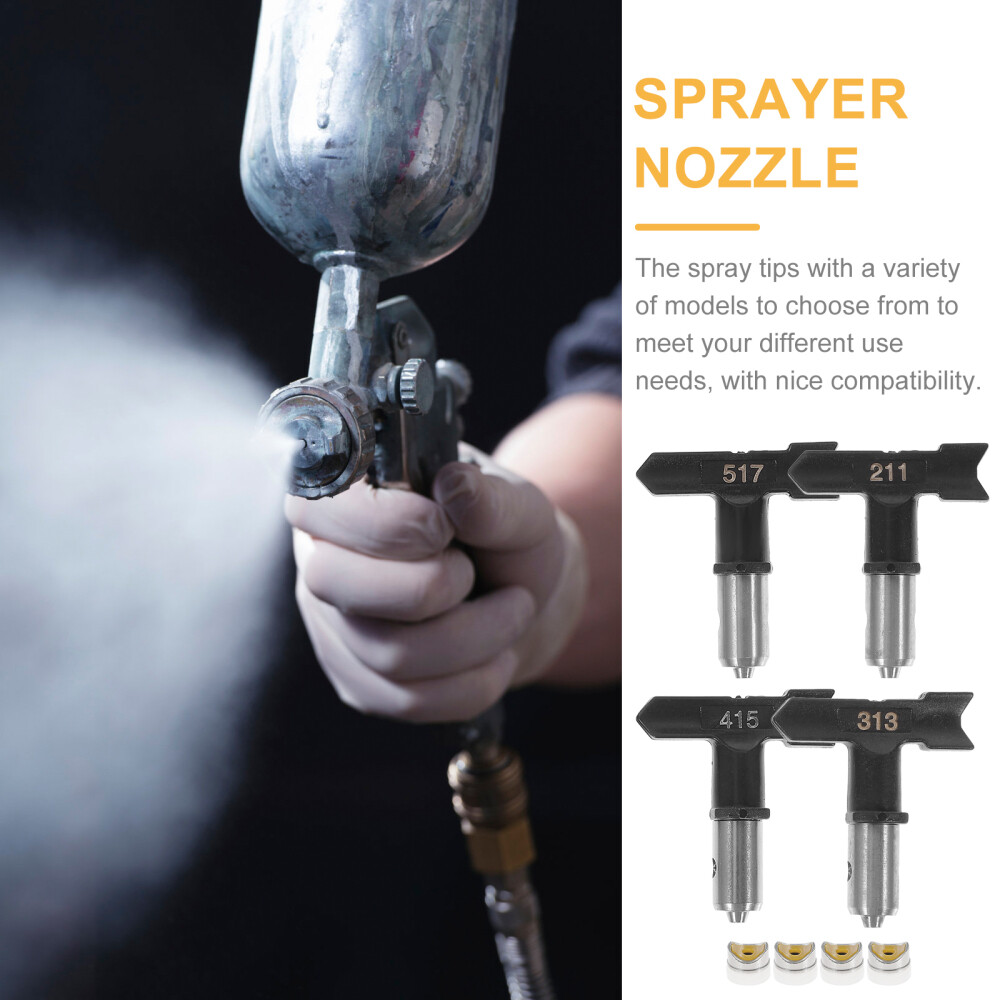 4Pcs Sprayer Nozzle Paint Accessories Nozzles Airless Attachments