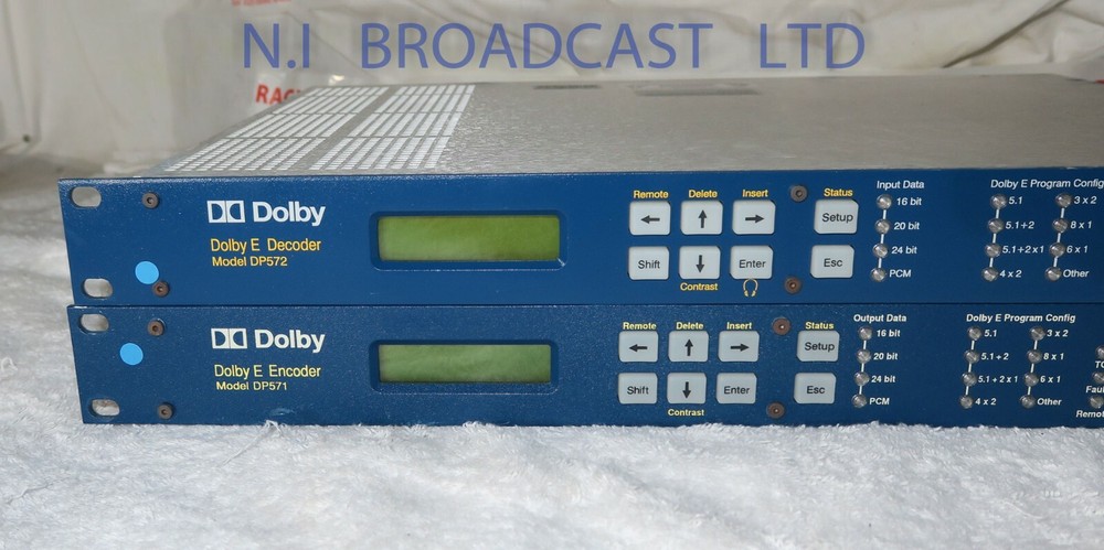 1x Dolby E DP571 encoder and 1x Dolby E dp572 decoder 