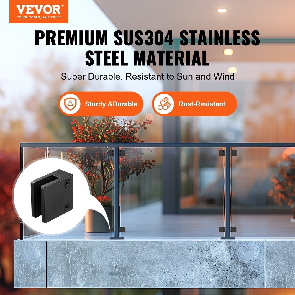 Glass Connection Bracket 40PC 304 Stainless Steel Support