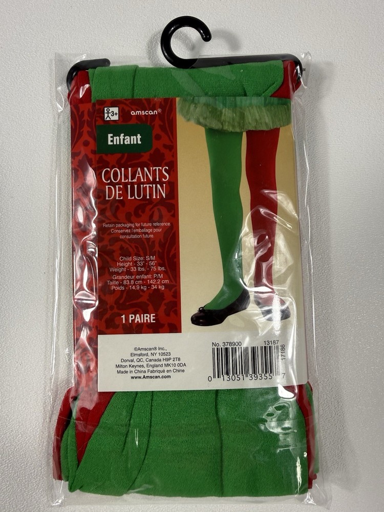 Elf Tights-Child S/M New in Packaging