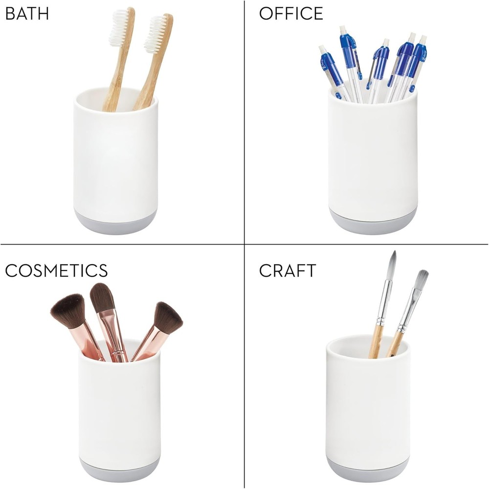 Toothbrush Holder for Normal Toothbrushes, Spin Brushes, and Toothpaste