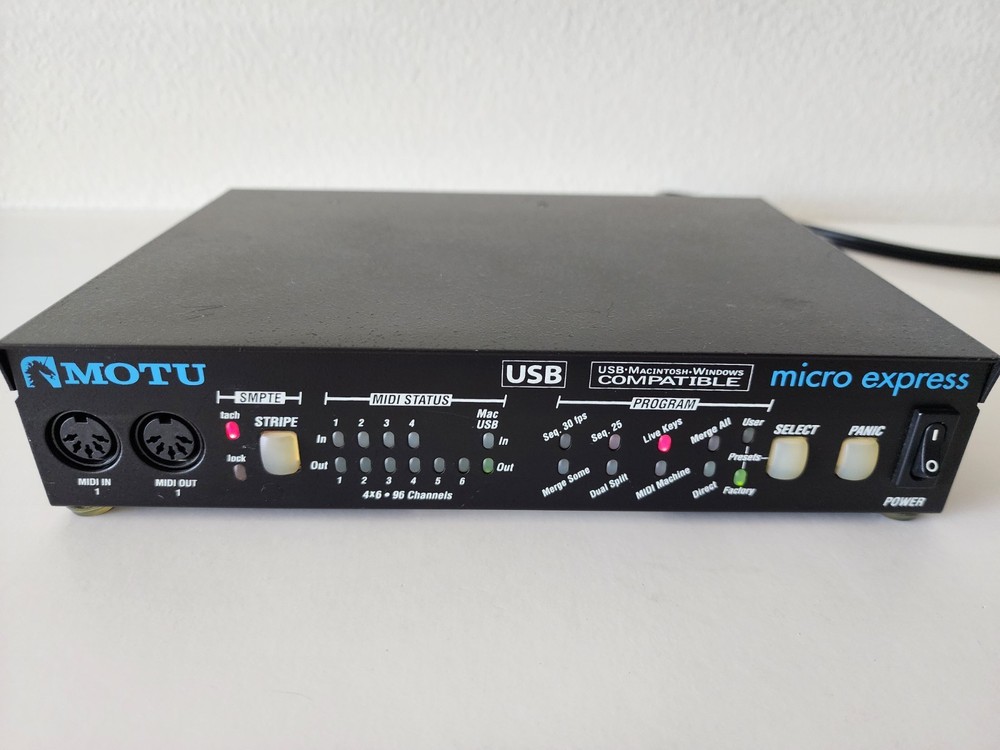 MOTU Micro Express 4x6 USB MIDI Interface With SMPTE