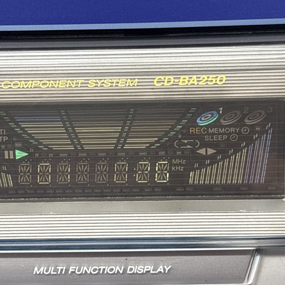 Vintage Sharp CD-BA2100 3 CD Changer Player Cassette Receiver