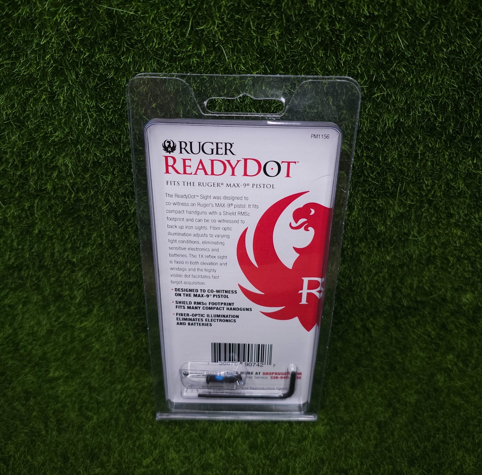 Ruger Ready Dot 1x Reflex Red Dot Sight MAX-9 Pistols w/ RMSc Footprint - 90742