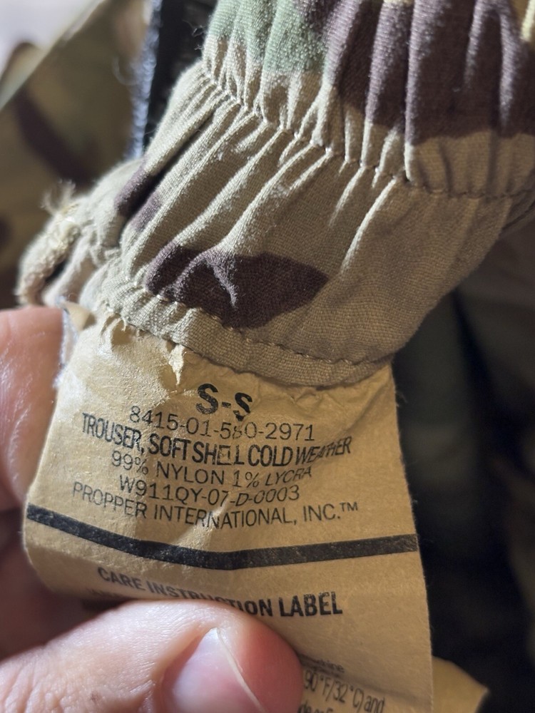 Trousers Soft Shell Cold Weather Layer 5 Multicam Scorpion OCP Small Short