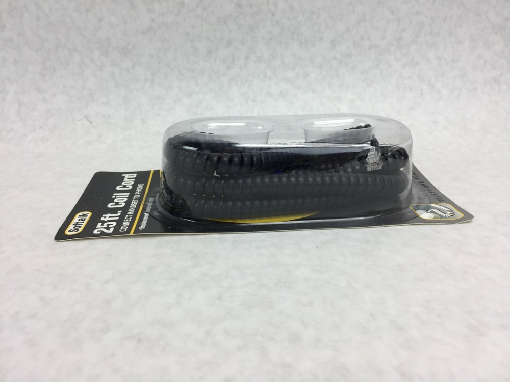 Soft Talk 25' Replacement Handset Coil Cord Black 42261