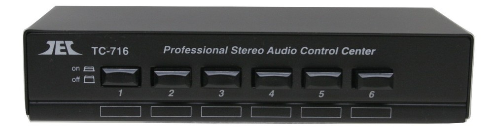 TEC TC-716 Line Level Audio Selector / Expander (BLACK); Allows Mixing Inputs