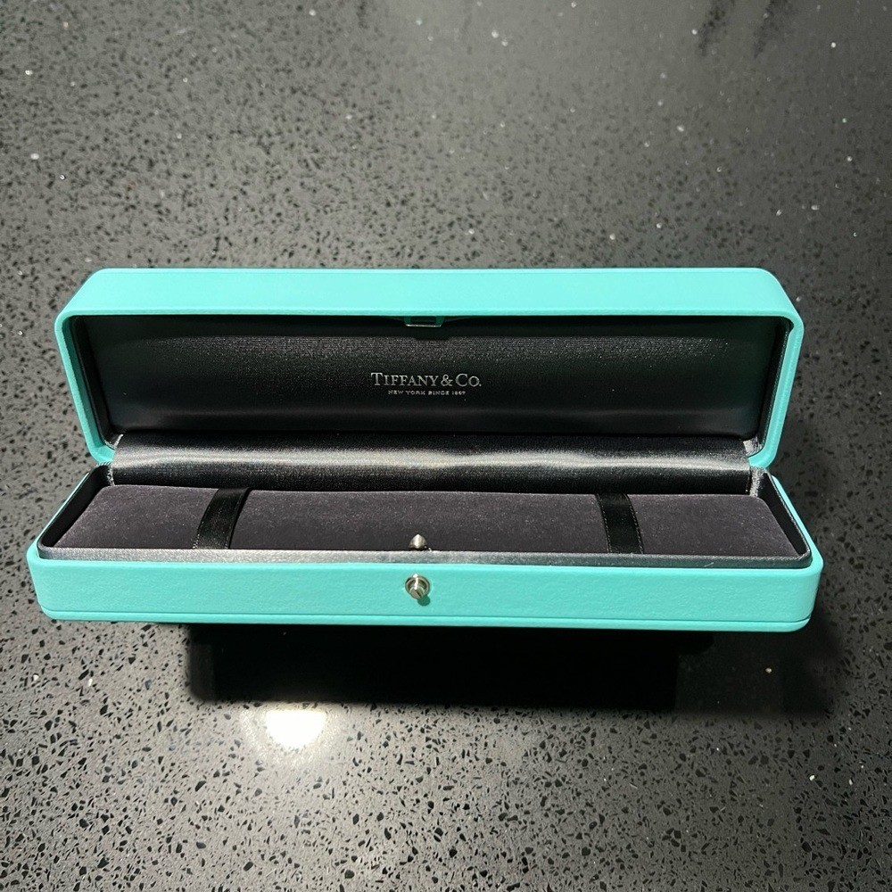 Tiffany & Co. blue leather bracelet box