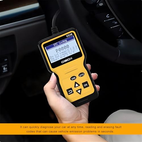 Car OBD2 Scanner Code Reader, Vehicle Engine Fault Scanner for Check Yellow