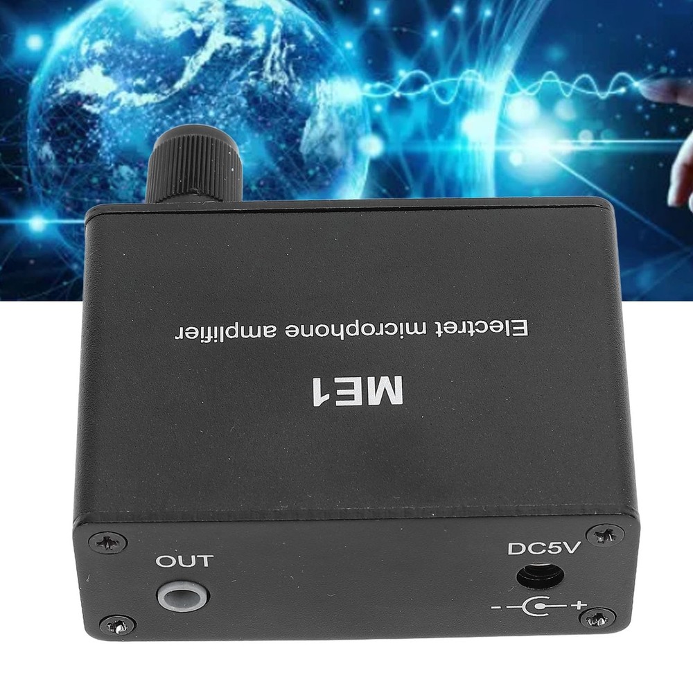 Adjustable Gain Electret Microphone Amp, 3.5mm Input Sound Preamplifier ME1, ...
