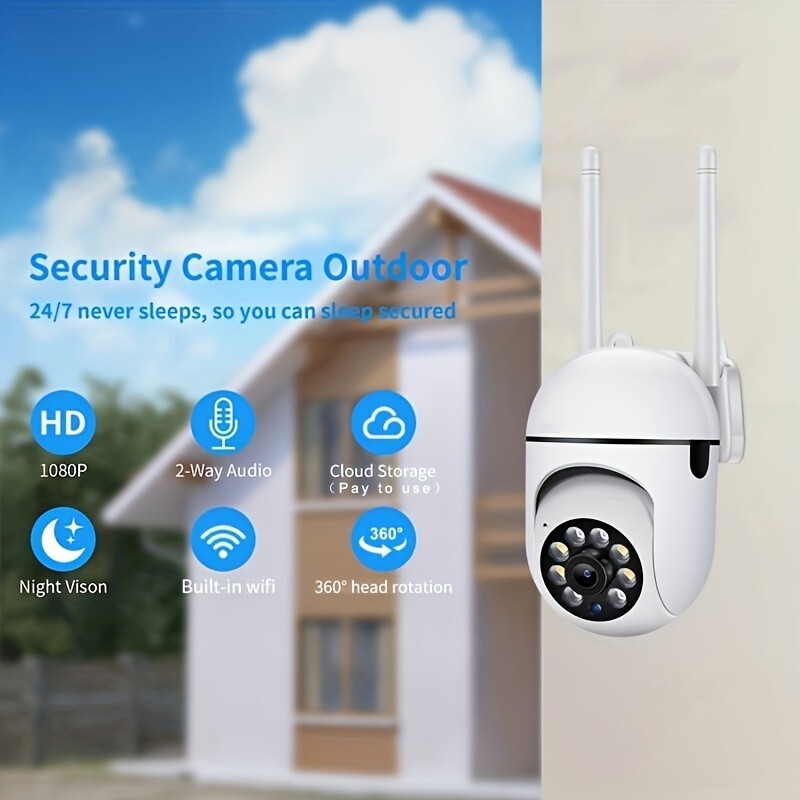 Wireless 2.4G WiFi Security Camera System Smart Outdoor Night Vision 1080P
