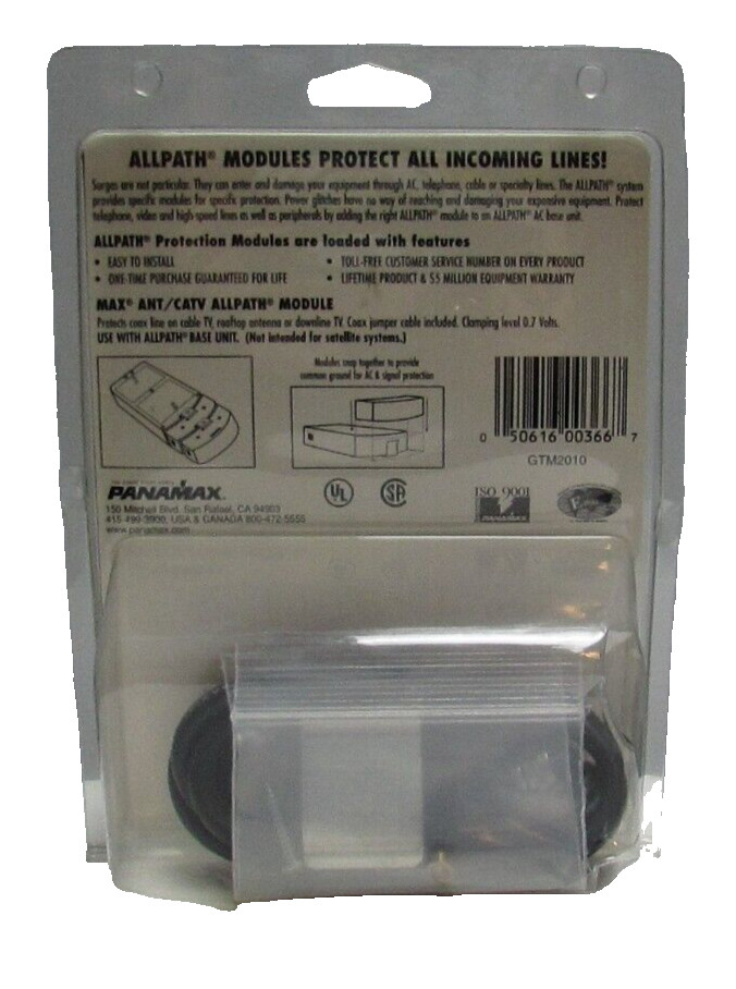 Allpath Power Protection Module Panamax Ant/CATV