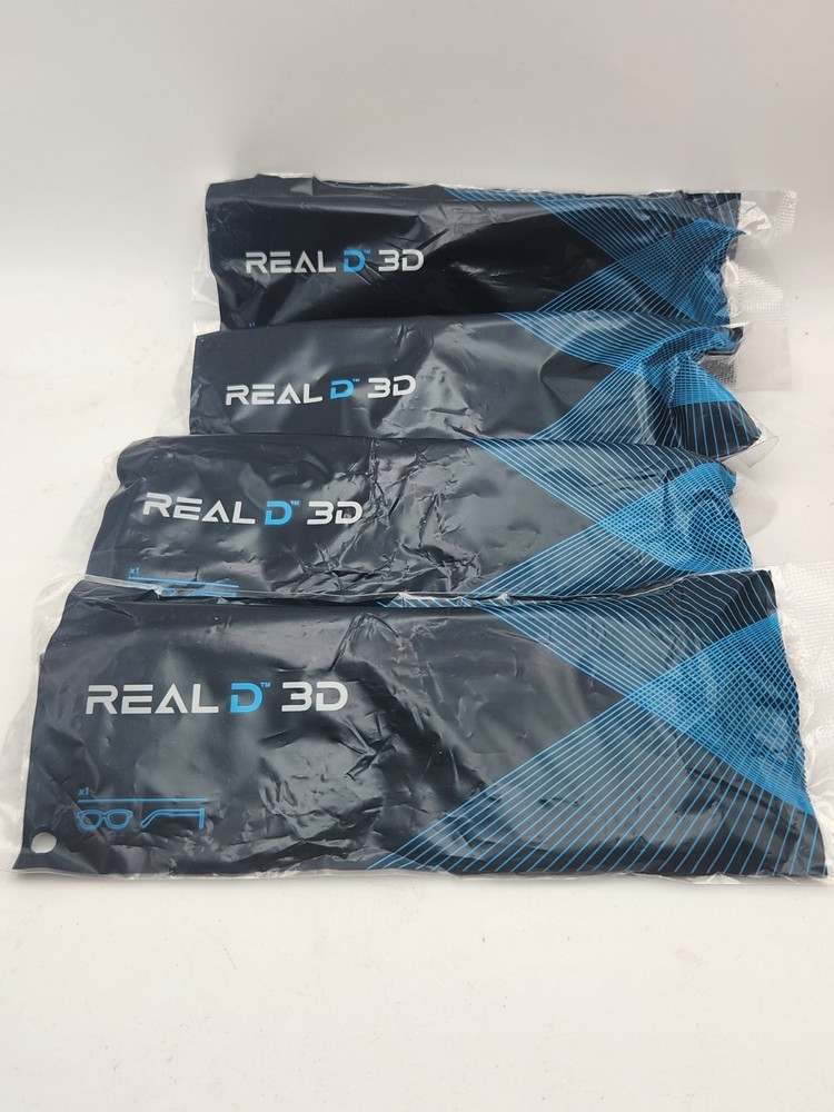 NEW! 4 Pair Real D 3D glasses. Not opened.